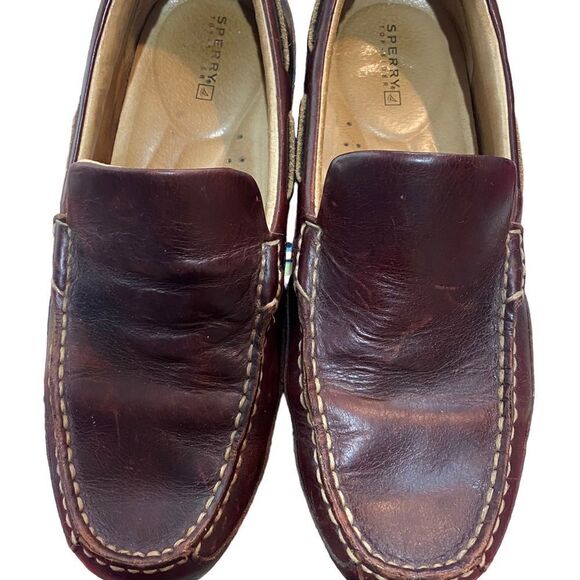 Sperry Top Sider Men Size 9.5 M Leather Driving Loafer Shoe Rubber Sole CH196 main image 10